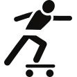 ikona skateboarding